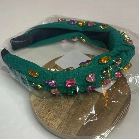 Bedazzled Knot Headband 2” New - Picture 3 of 7